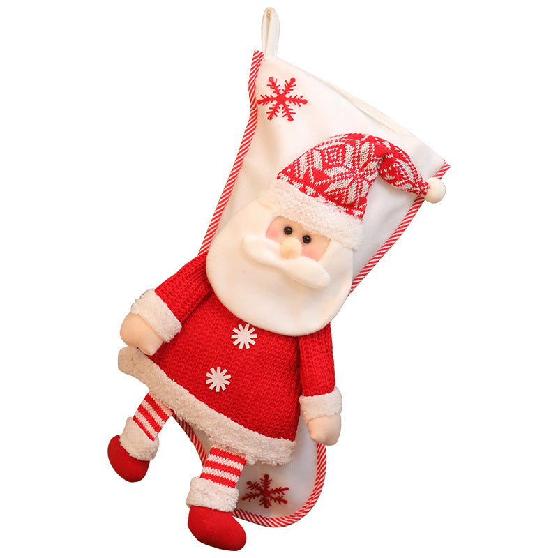 Chaussette de Noël décorative – Sac à cadeaux et à bonbons