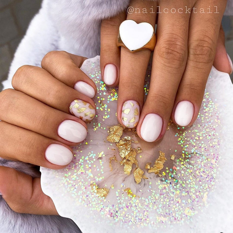 Hybrid Fiberglass Base Gel Polish in white (7 ml)