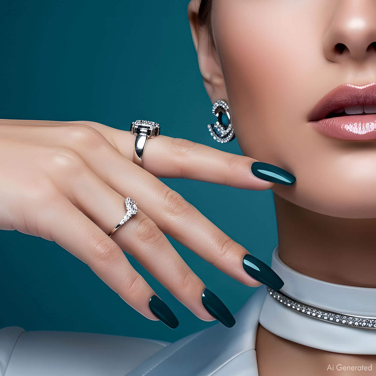 Gel Polish – Deep Teal Blue – DN039 – 4ml – HEMA Free