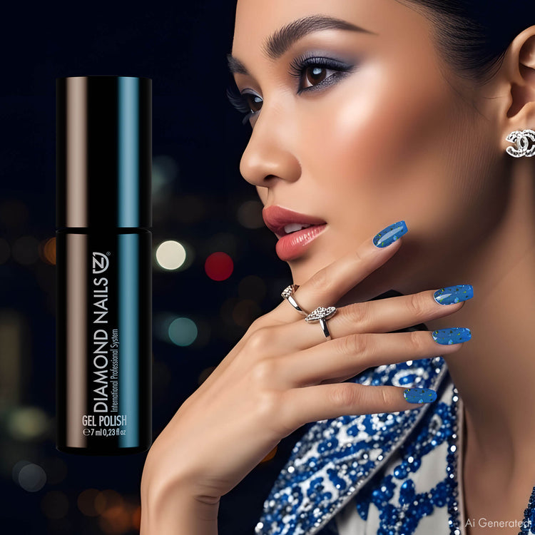 Gel Polish – Midnight Glam Blue – DN309 – 7ml – HEMA Free