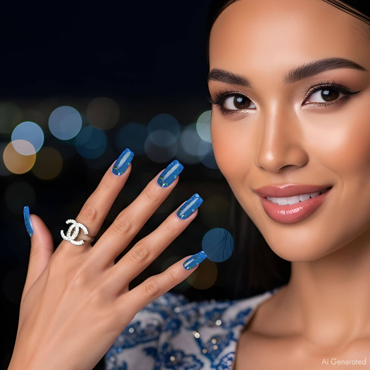 Gel Polish – Midnight Glam Blue – DN309 – 7ml – HEMA Free