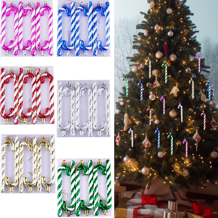 Décorations pour sapin de Noël – boules et cannes de 12 cm