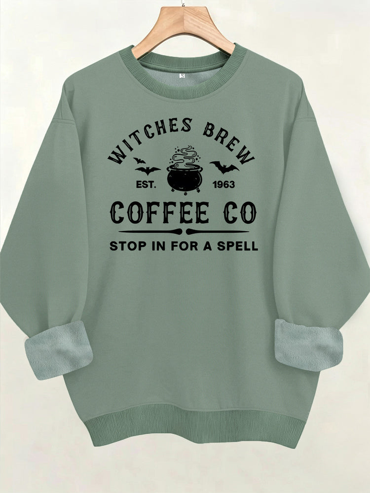 Sweat femme ample à col rond et imprimé lettres