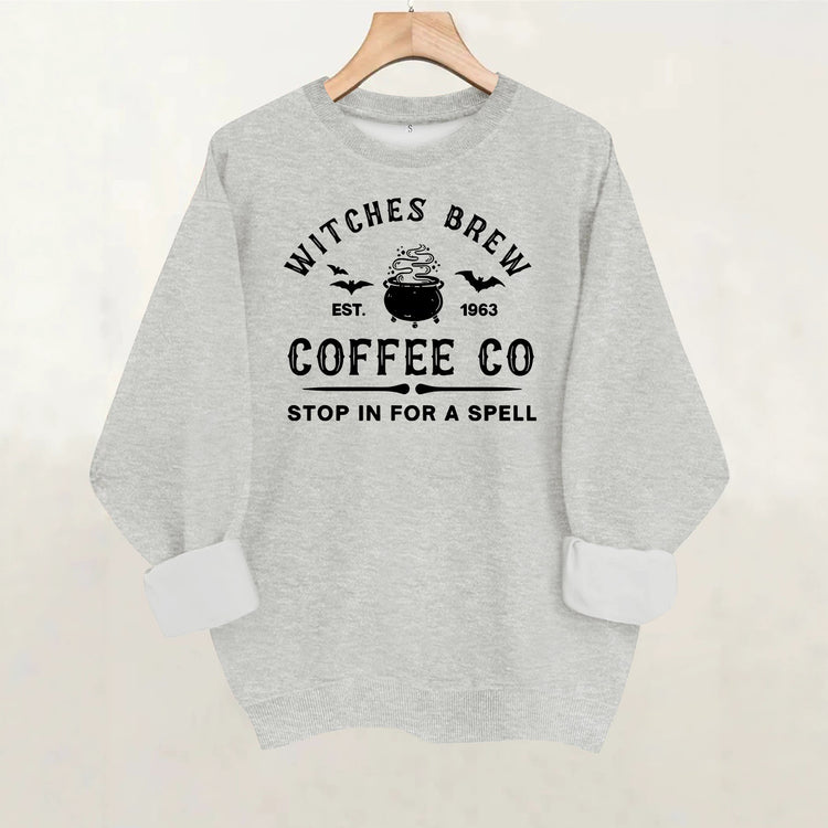 Sweat femme ample à col rond et imprimé lettres
