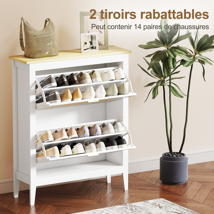 Meuble à chaussures, blanc