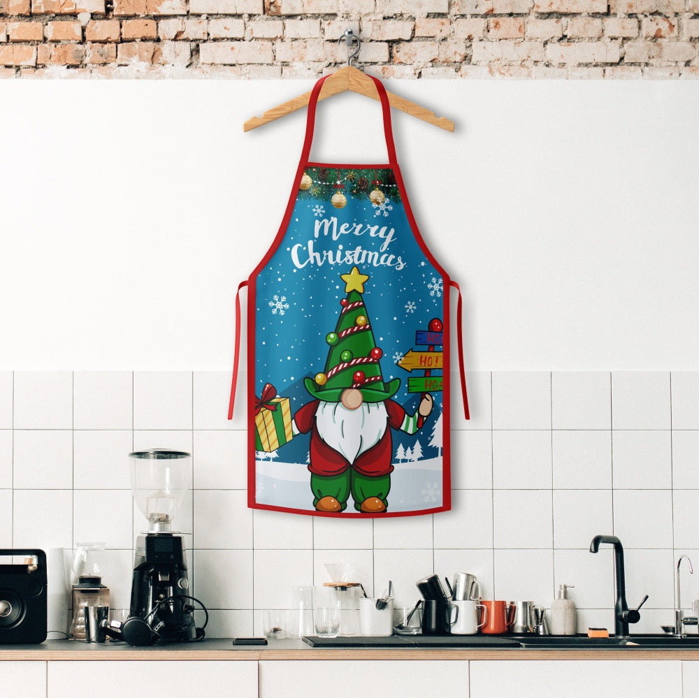 Tablier de cuisine de Noël – style Grinch et Père Noël