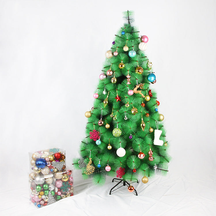 Lot de 60 à 70 décorations de Noël en boîte – boules en plastique brillantes et mates et suspensions
