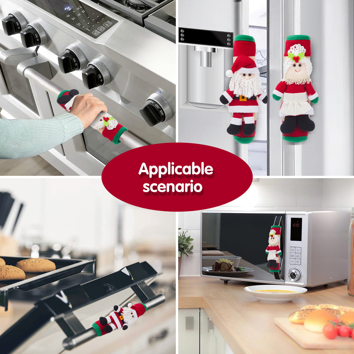 Ensemble de décorations de Noël pour réfrigérateur