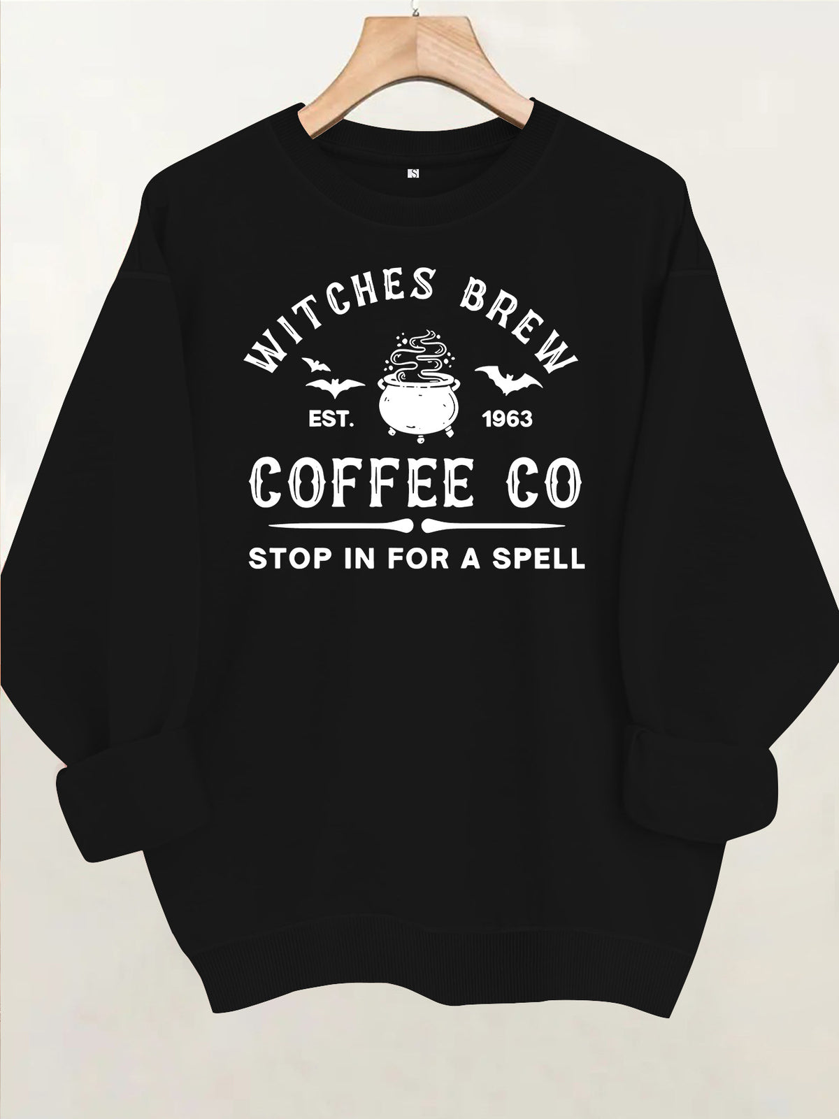 Sweat femme ample à col rond et imprimé lettres