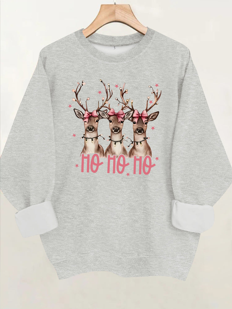 Sweat à capuche de Noël à motif cerf