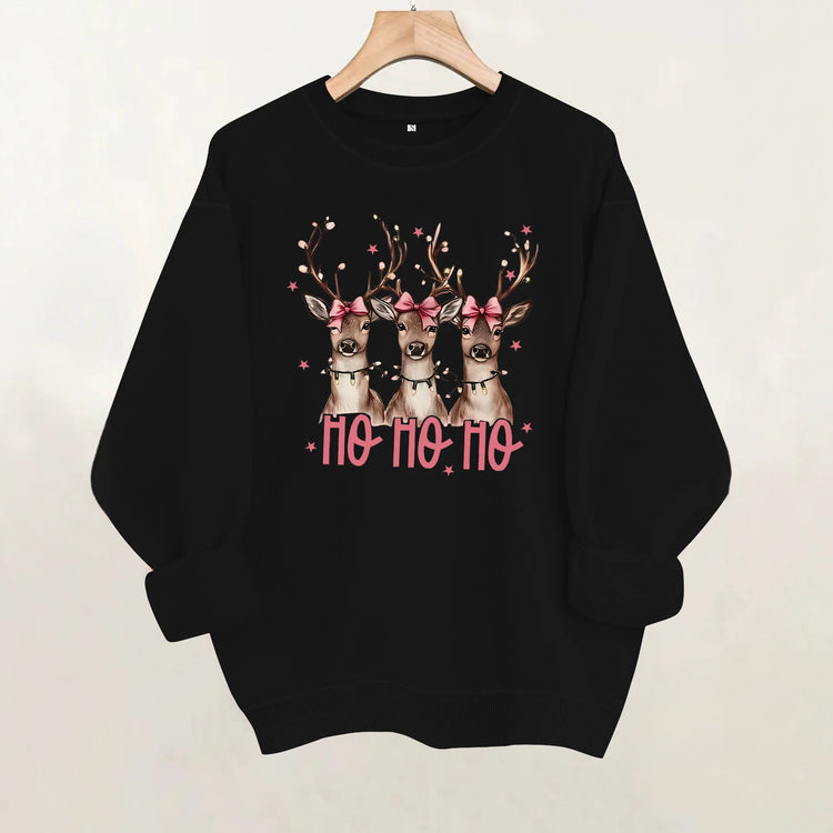 Sweat à capuche de Noël à motif cerf