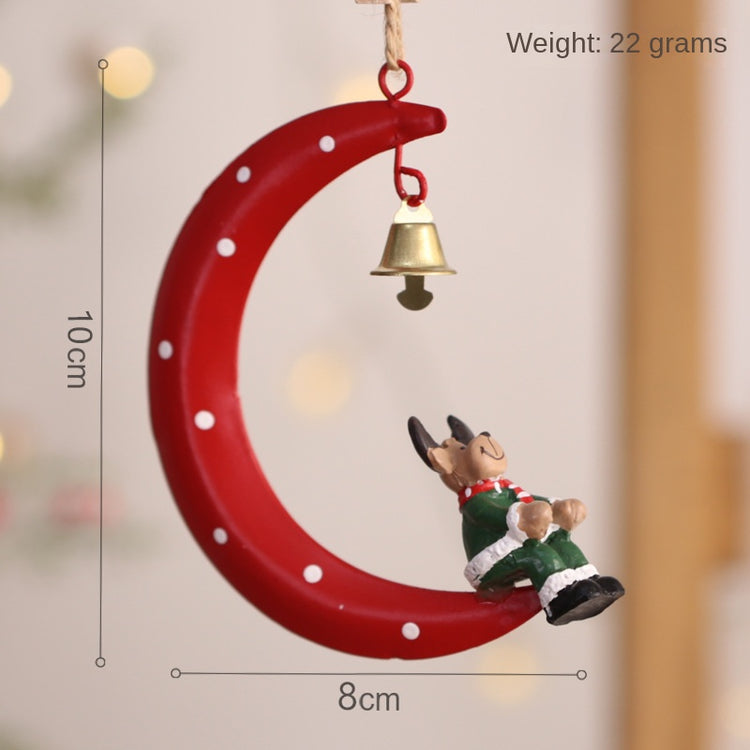 Décorations de Noël en métal à suspendre – Père Noël et bonhomme de neige