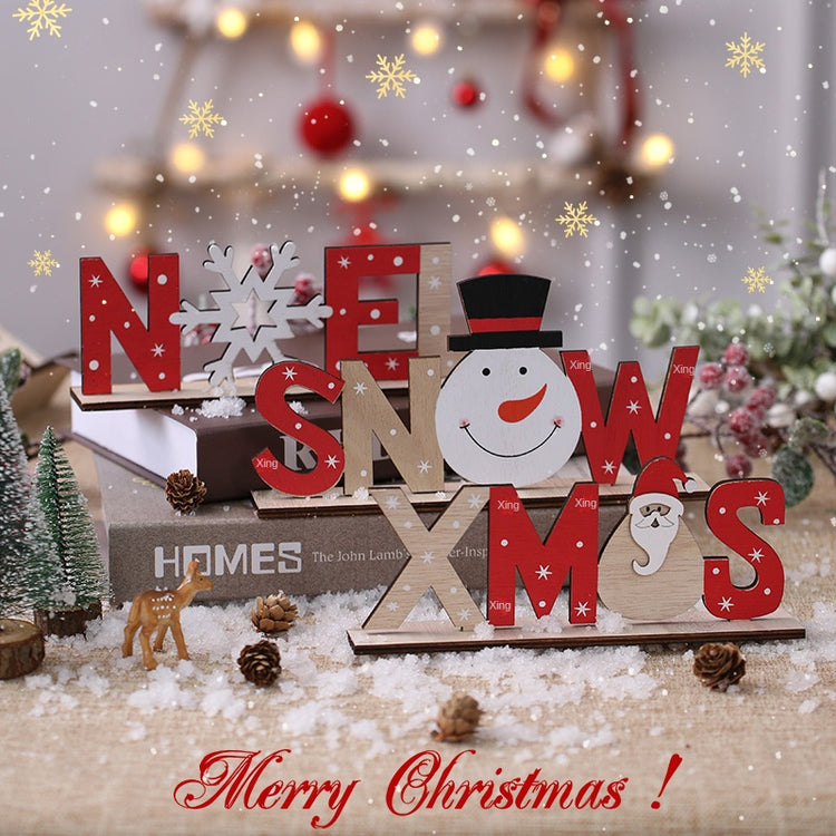 Décoration de Noël en bois à poser