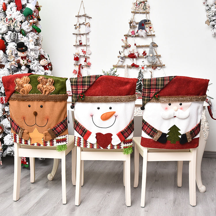 Housse de chaise de Noël pour salle à manger