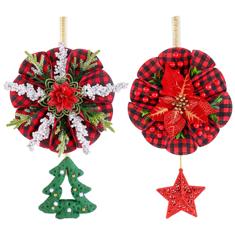 Couronne de Noël pour portes et fenêtres