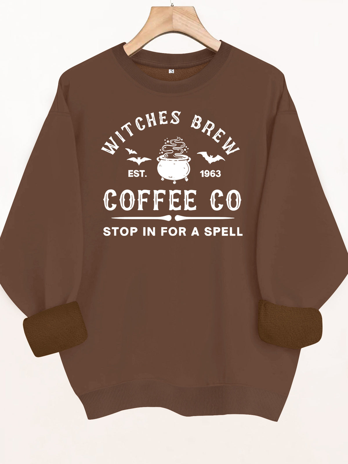 Sweat femme ample à col rond et imprimé lettres