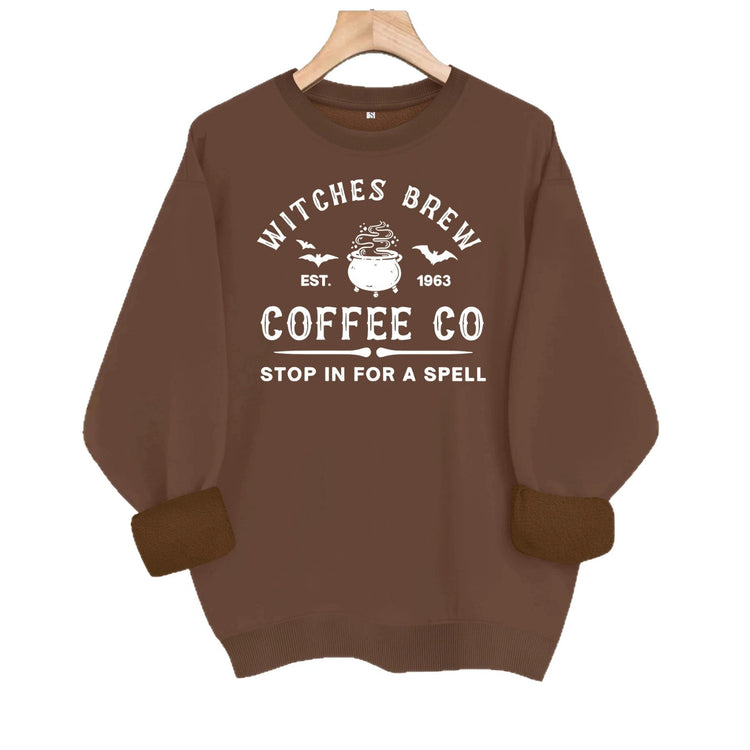 Sweat femme ample à col rond et imprimé lettres