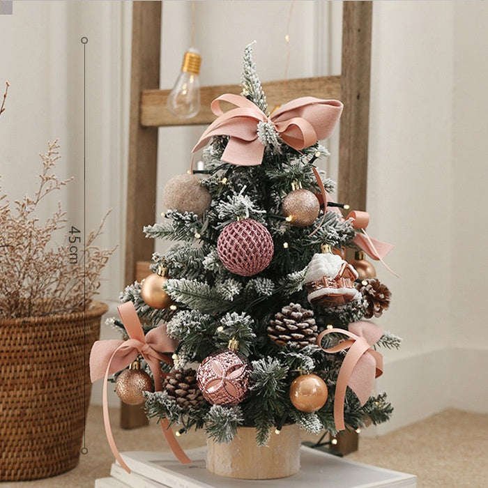 Mini Christmas Tree Decorations Christmas Indoor DecorationTabletop Mini House Christmas Tree Ornament