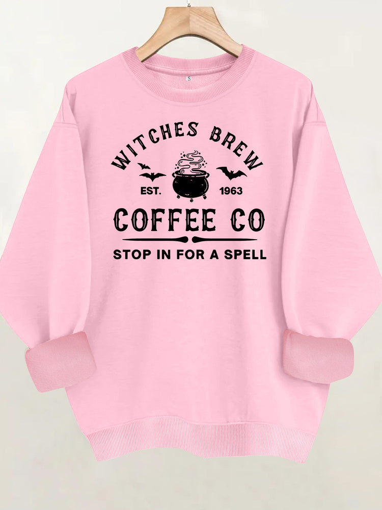 Sweat femme ample à col rond et imprimé lettres