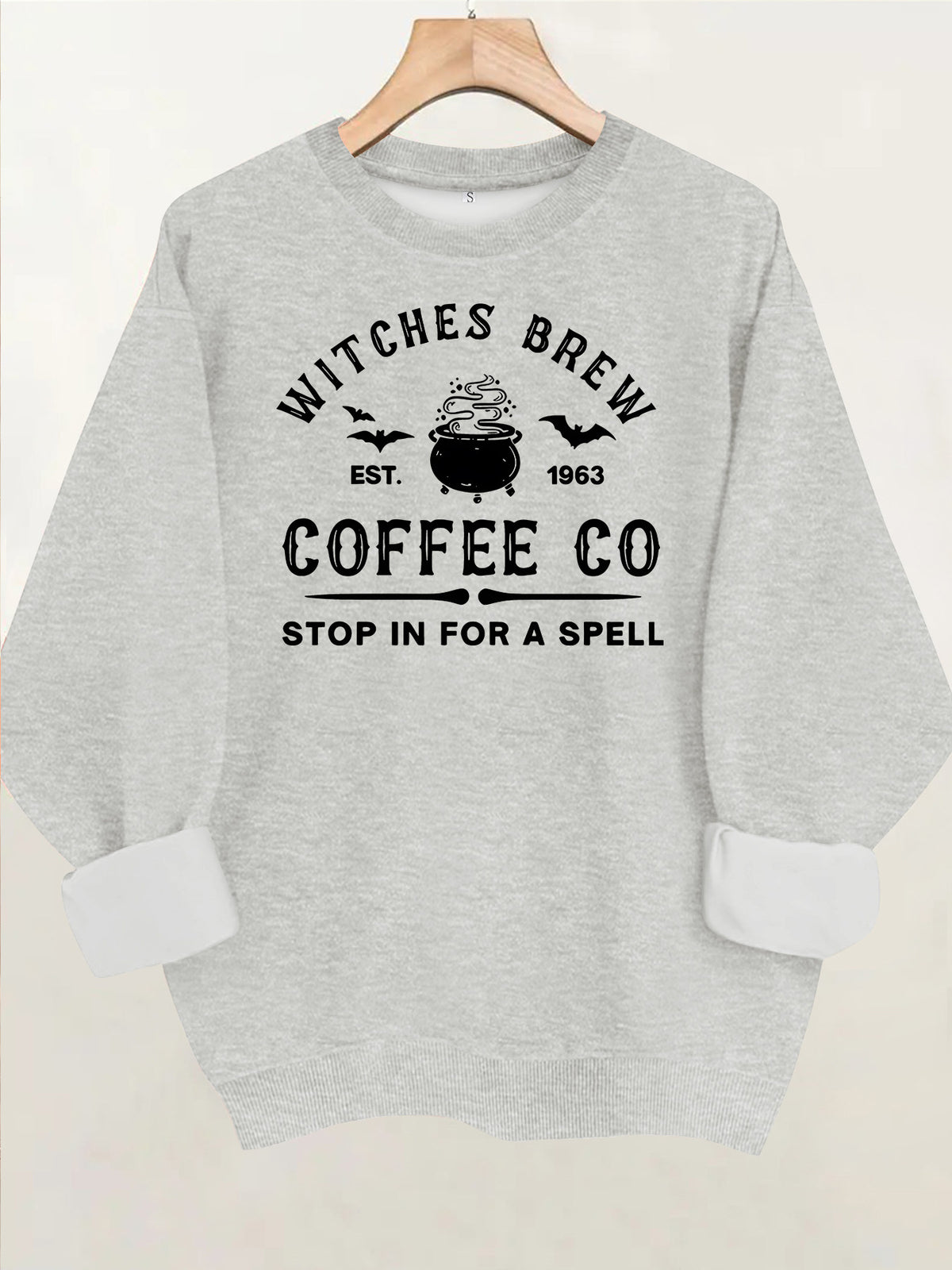 Sweat femme ample à col rond et imprimé lettres