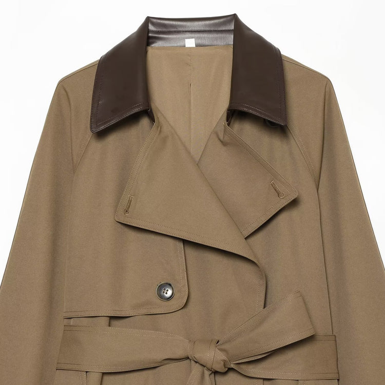 Veste femme kaki à manches longues