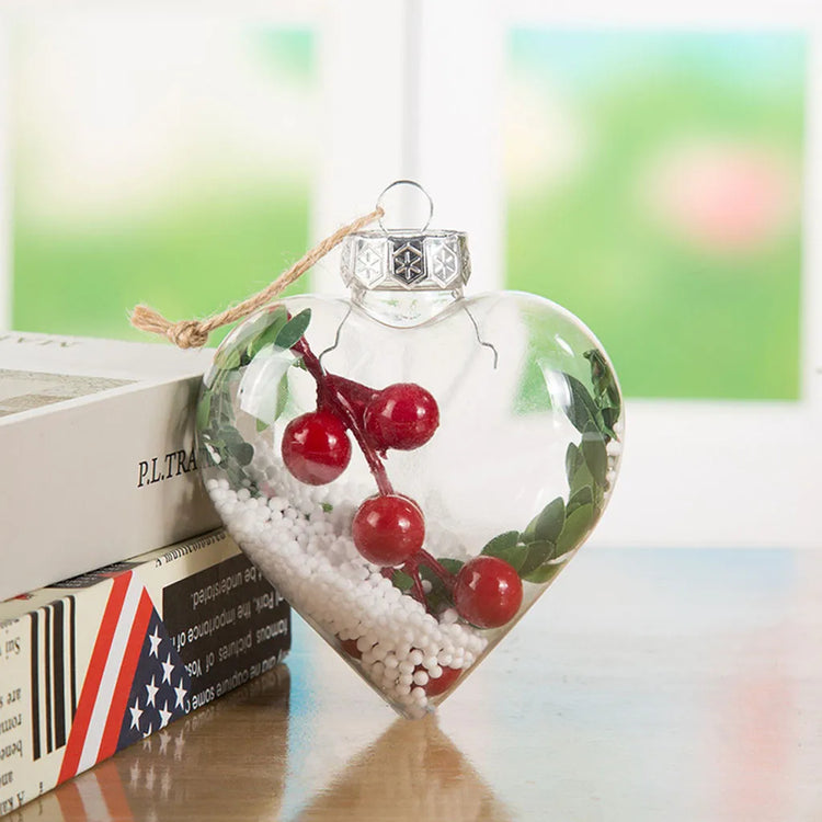 Boule de Noël transparente à suspendre