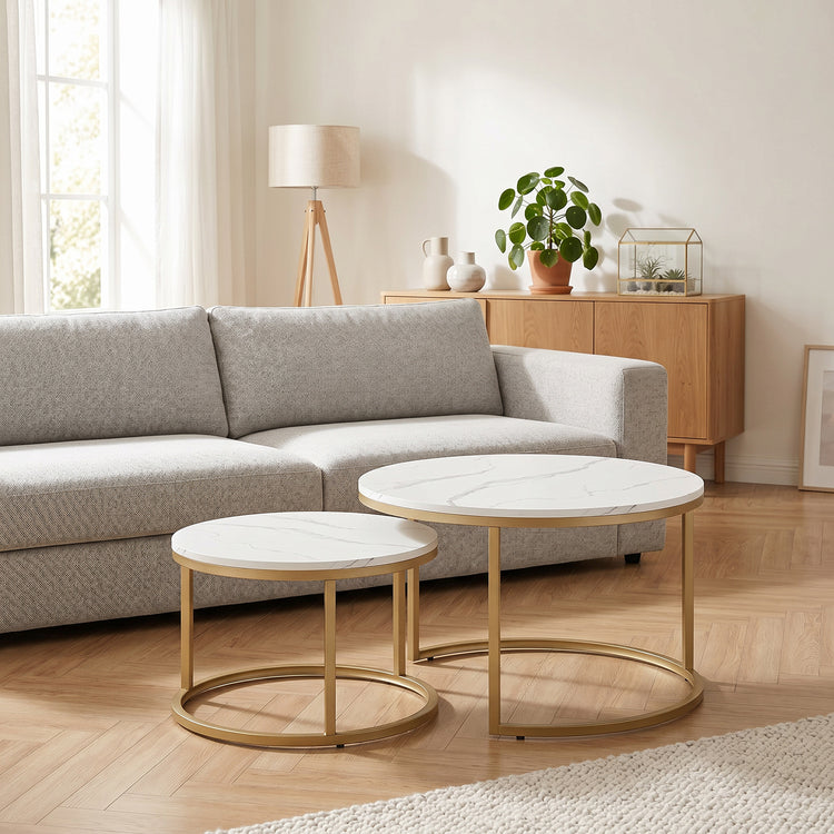 Lot de 2 tables basses gigognes